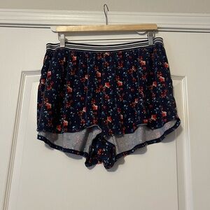 Cacique Navy and Pink Sleep Shorts